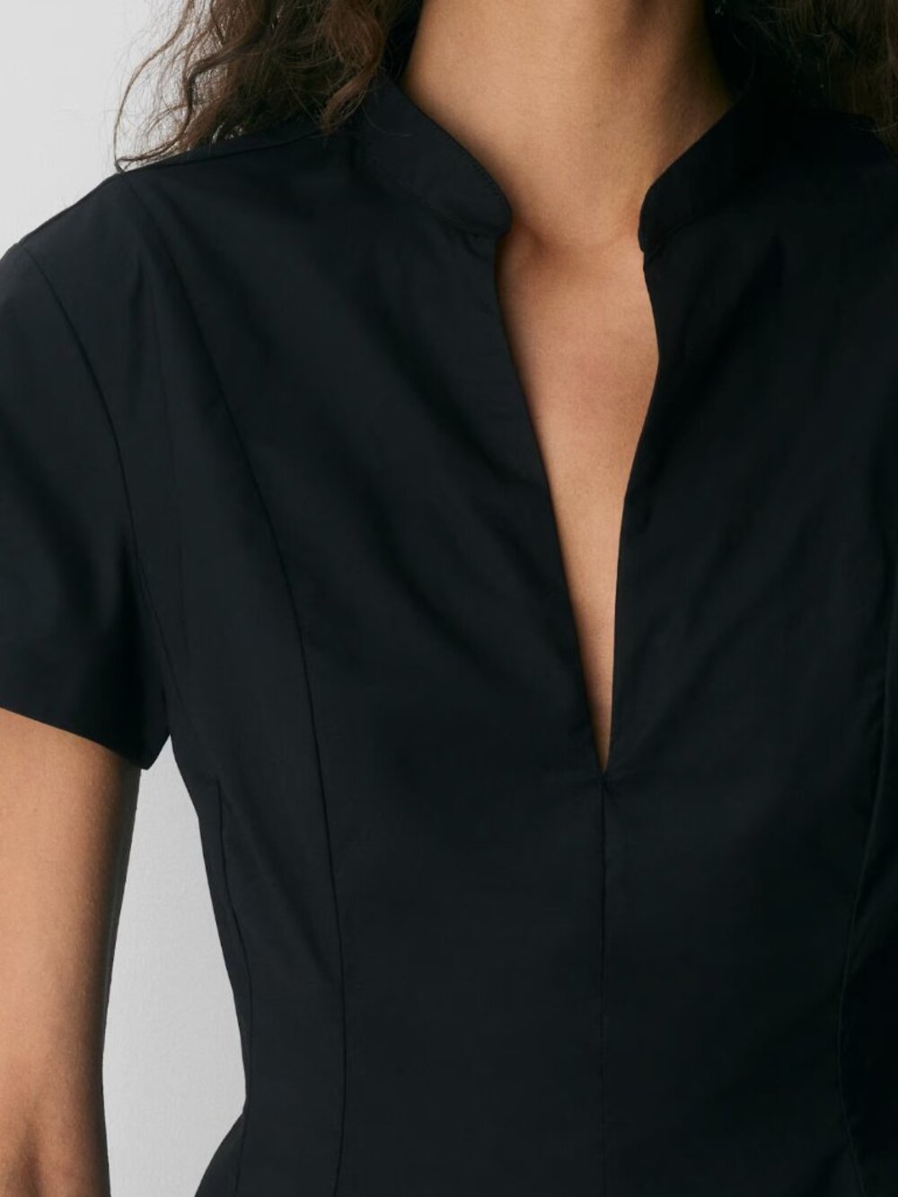 Aritzia Babaton Intro Poplin Dress (Size 4) in Black - Picture 5 of 7